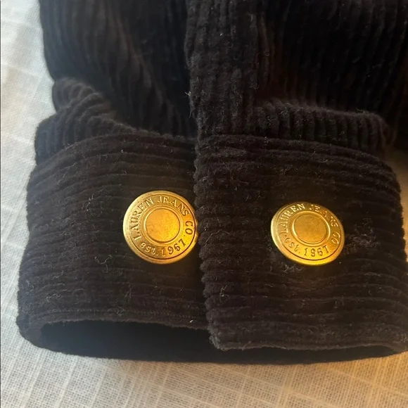 Ralph Lauren Black Corduroy Jacket with Gold Buttons - Picture 5 of 7